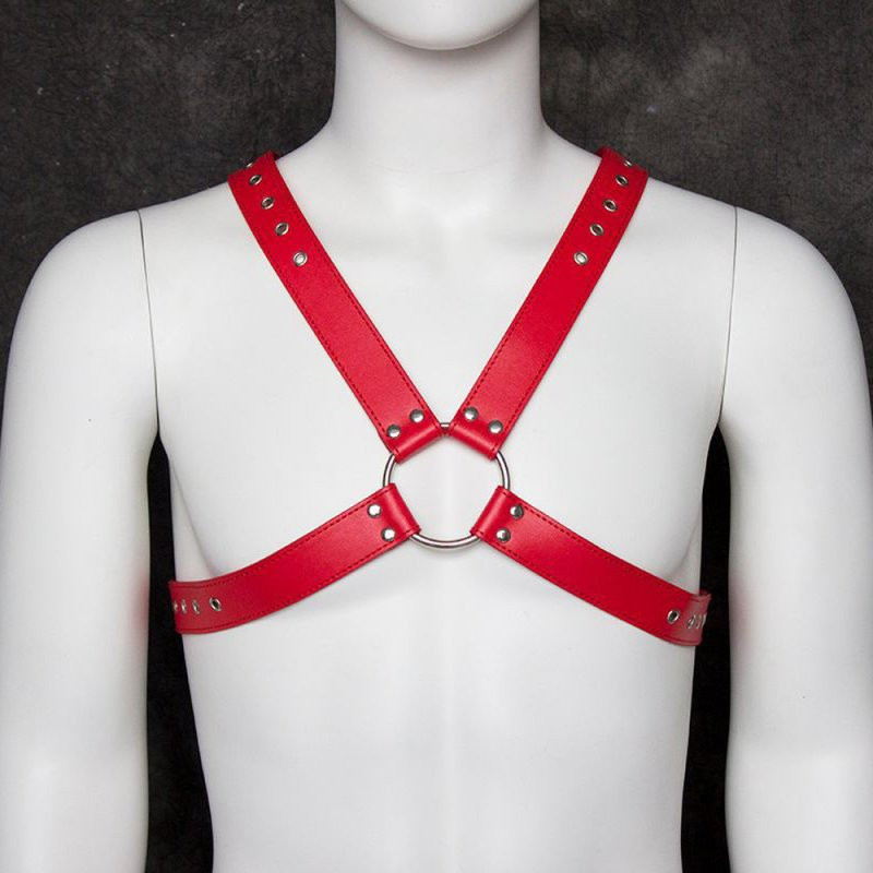 Generique Harnais homme DeluxChest Rouge